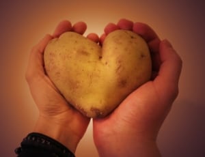 heart shape potato thumbnail
