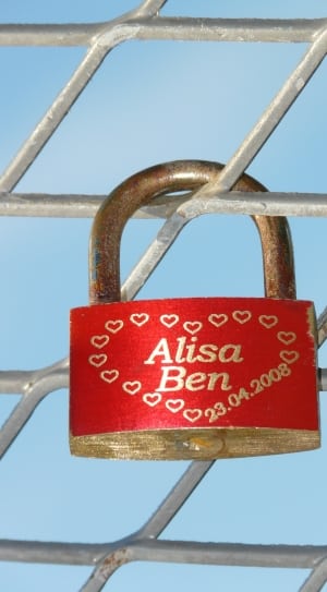 red and brass padlock thumbnail