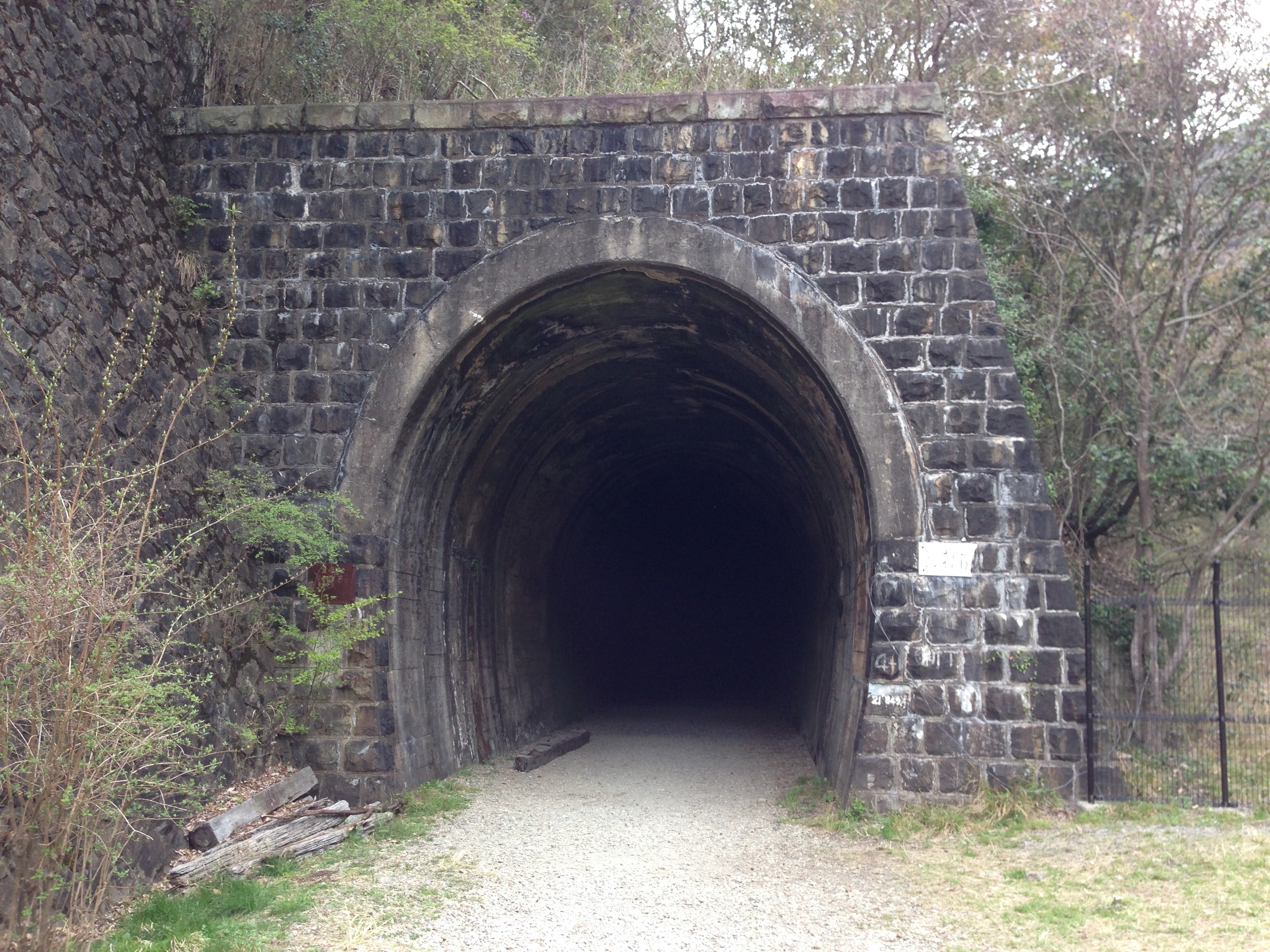 gray stone tunnel