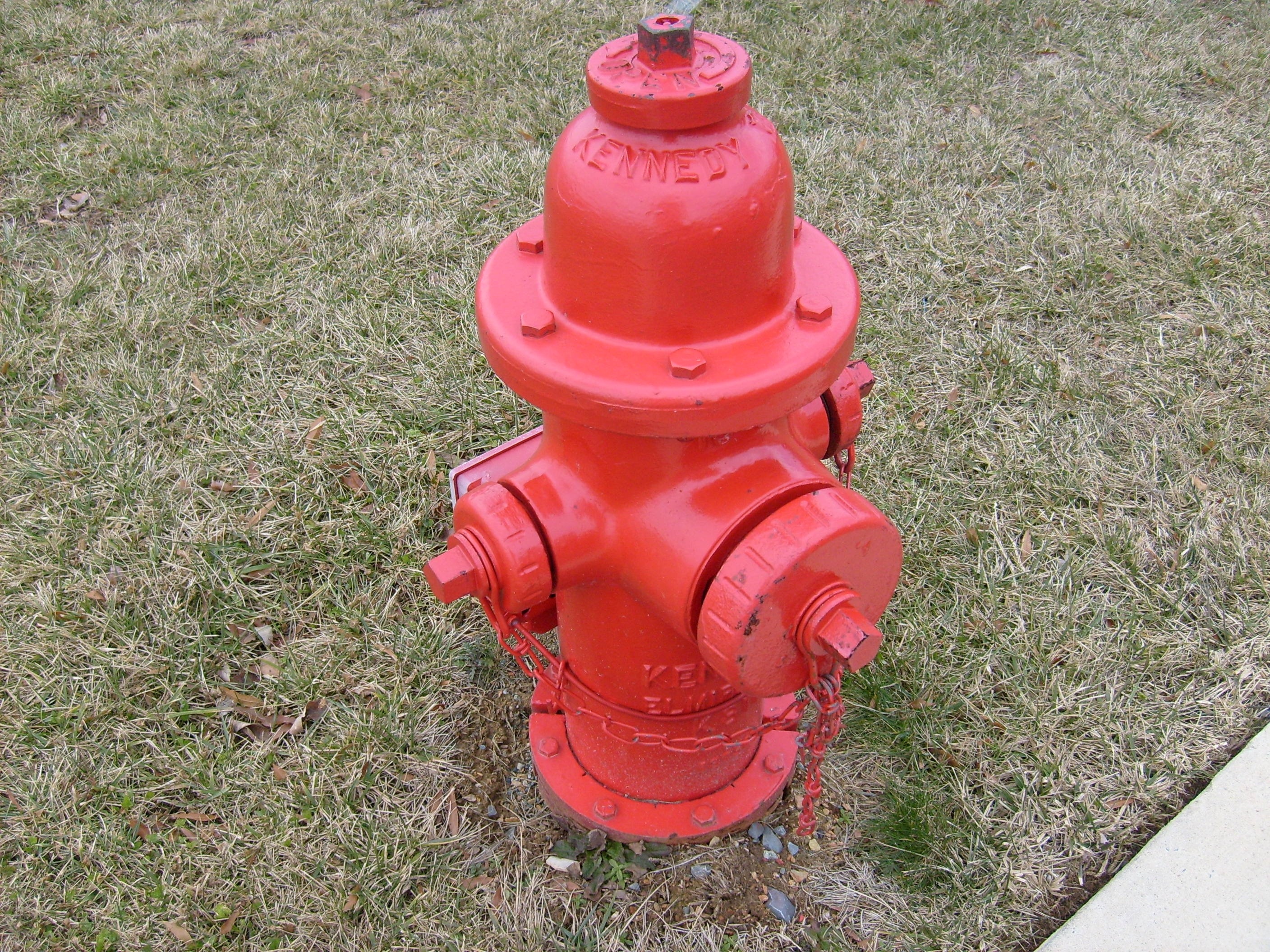 red kennedy fire hydrant