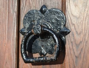 black cast iron door shackle thumbnail