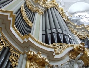 white gray and gold cathedral organ thumbnail