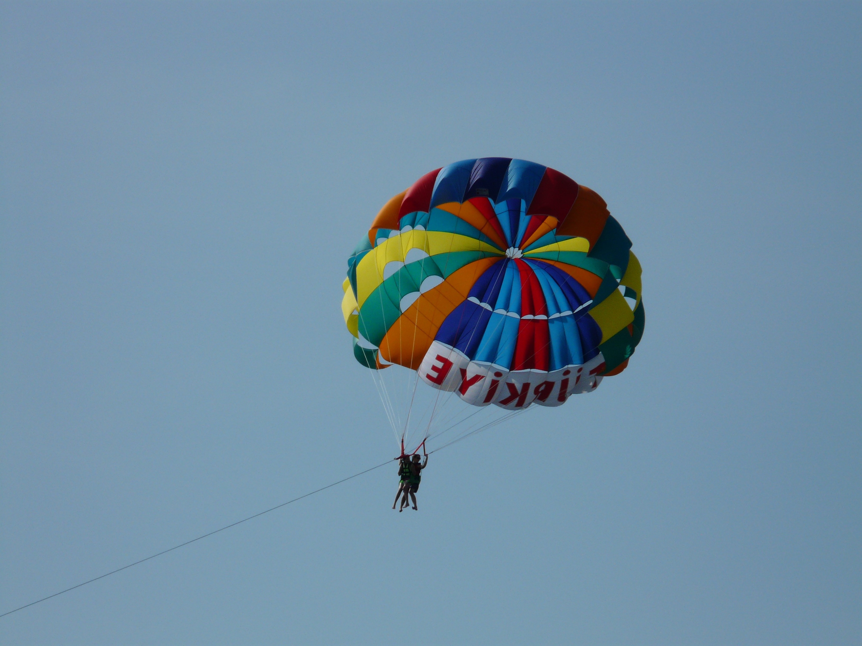 multicolored parachute