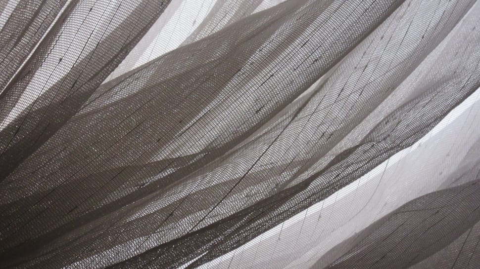 gray and white fabric window curtain preview
