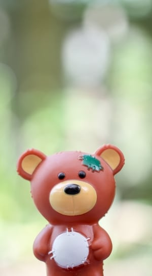 brown and white bear toy thumbnail