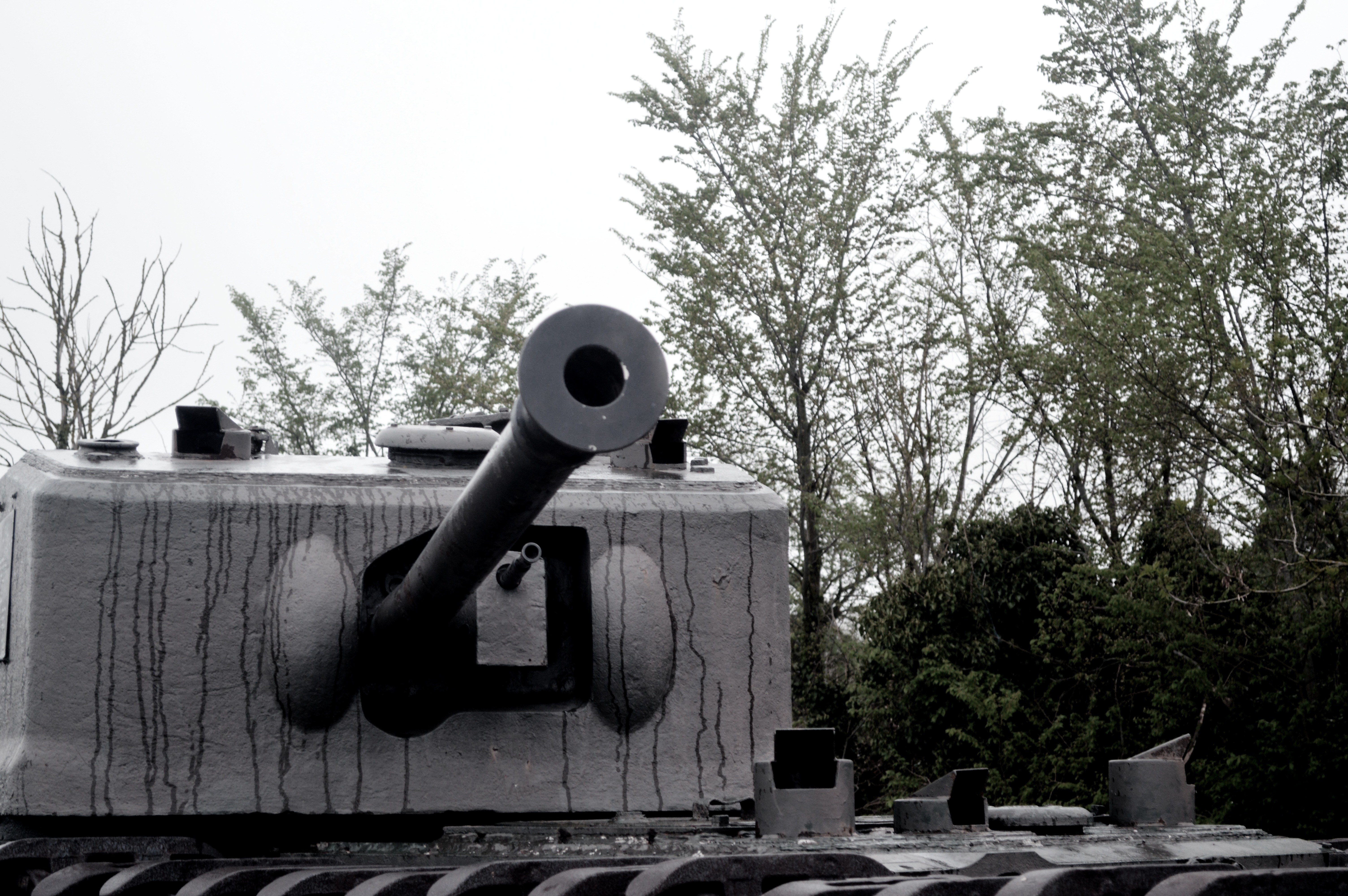 black tank turret