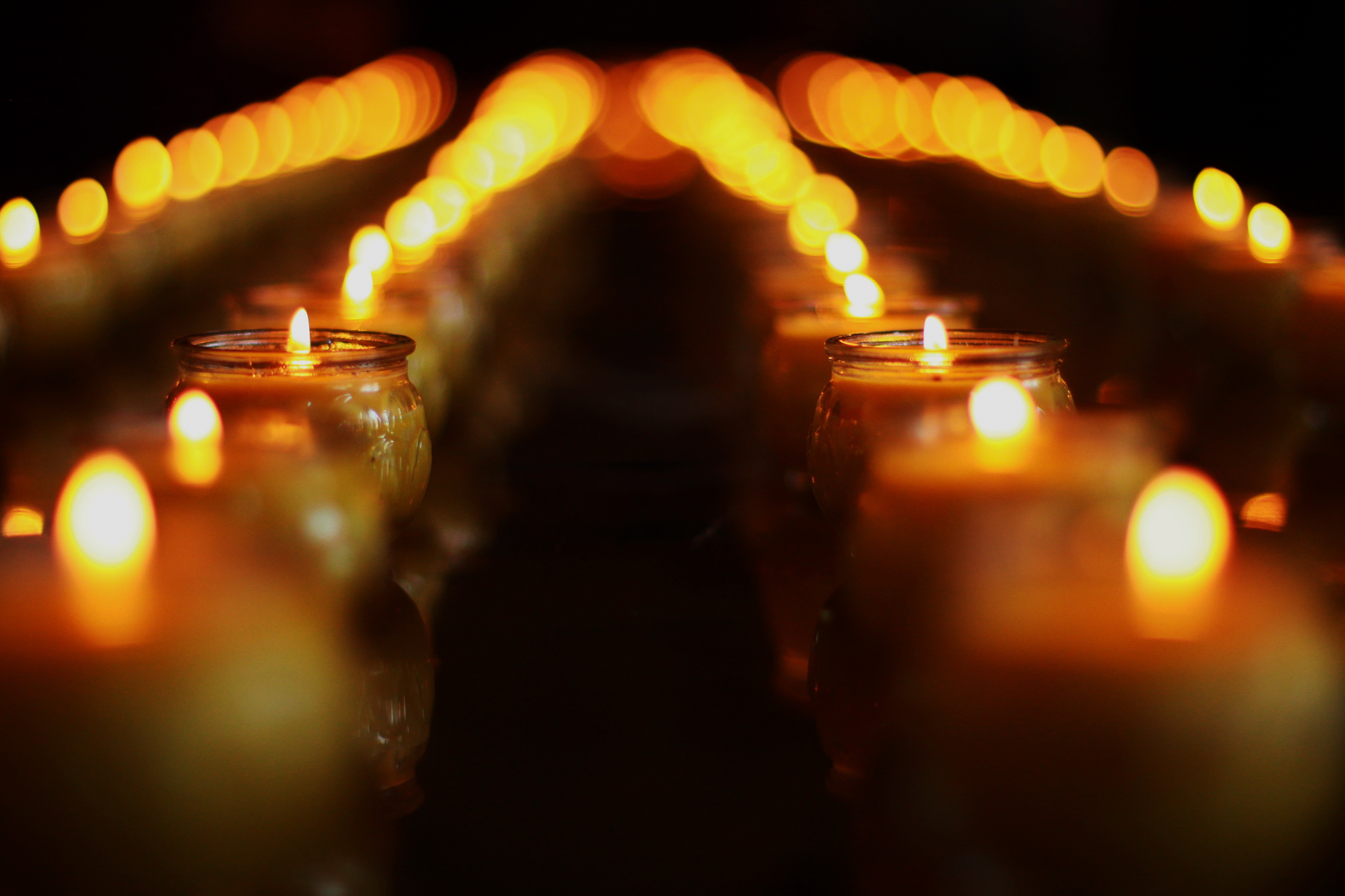 lightened votive candle lot