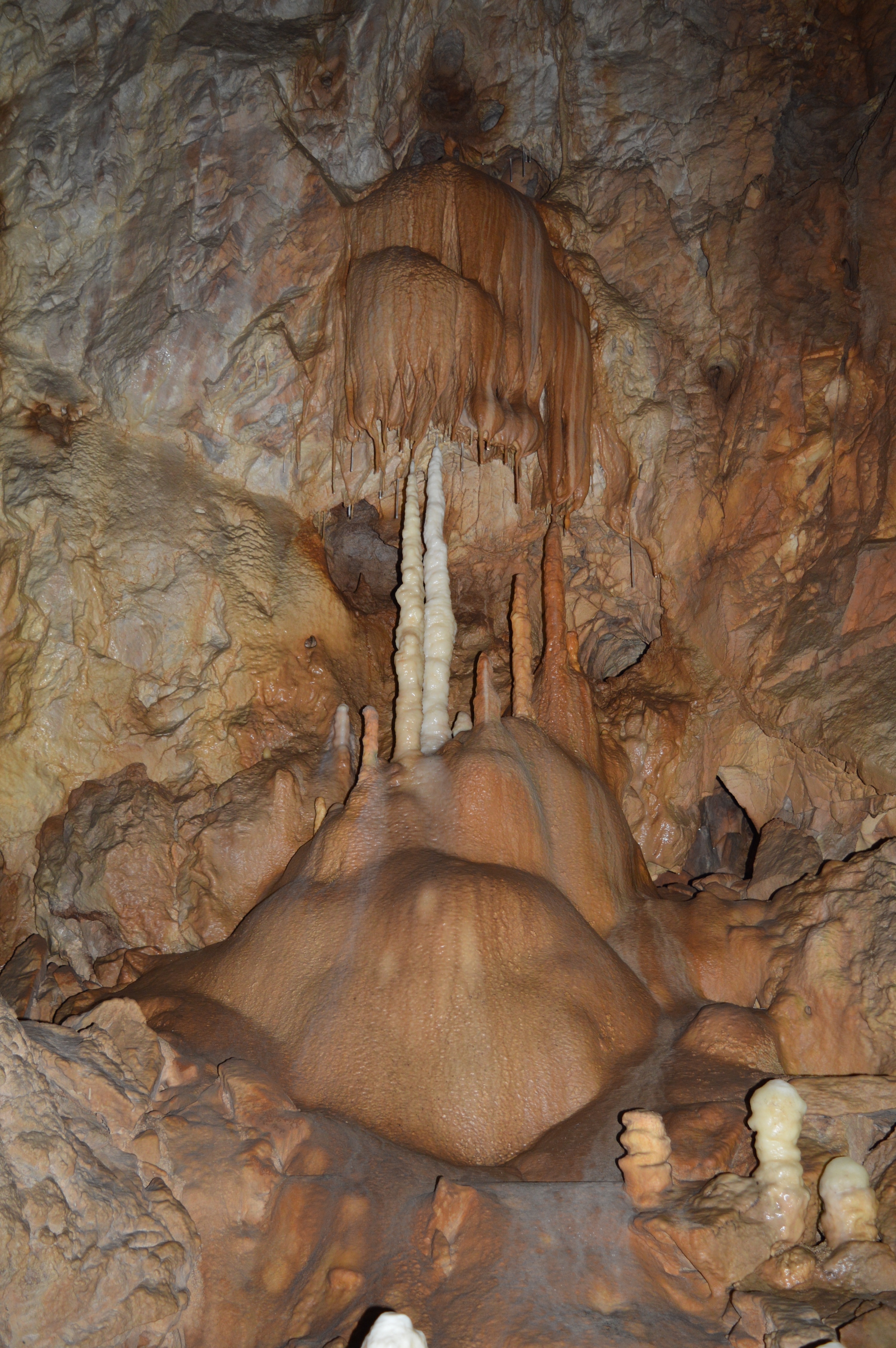 brown cave with spikes