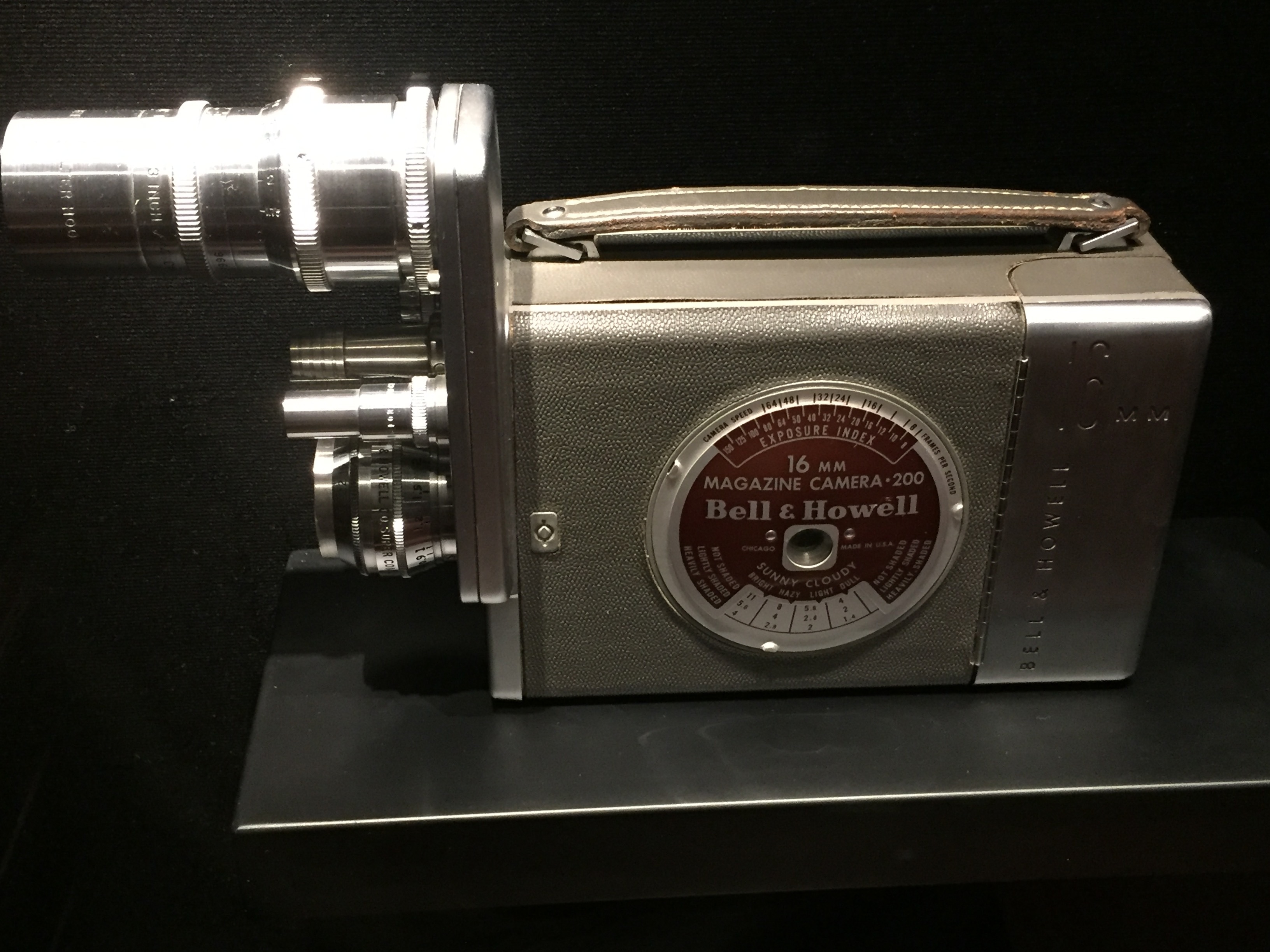 stainless steel bell and howellmagazine camera 200