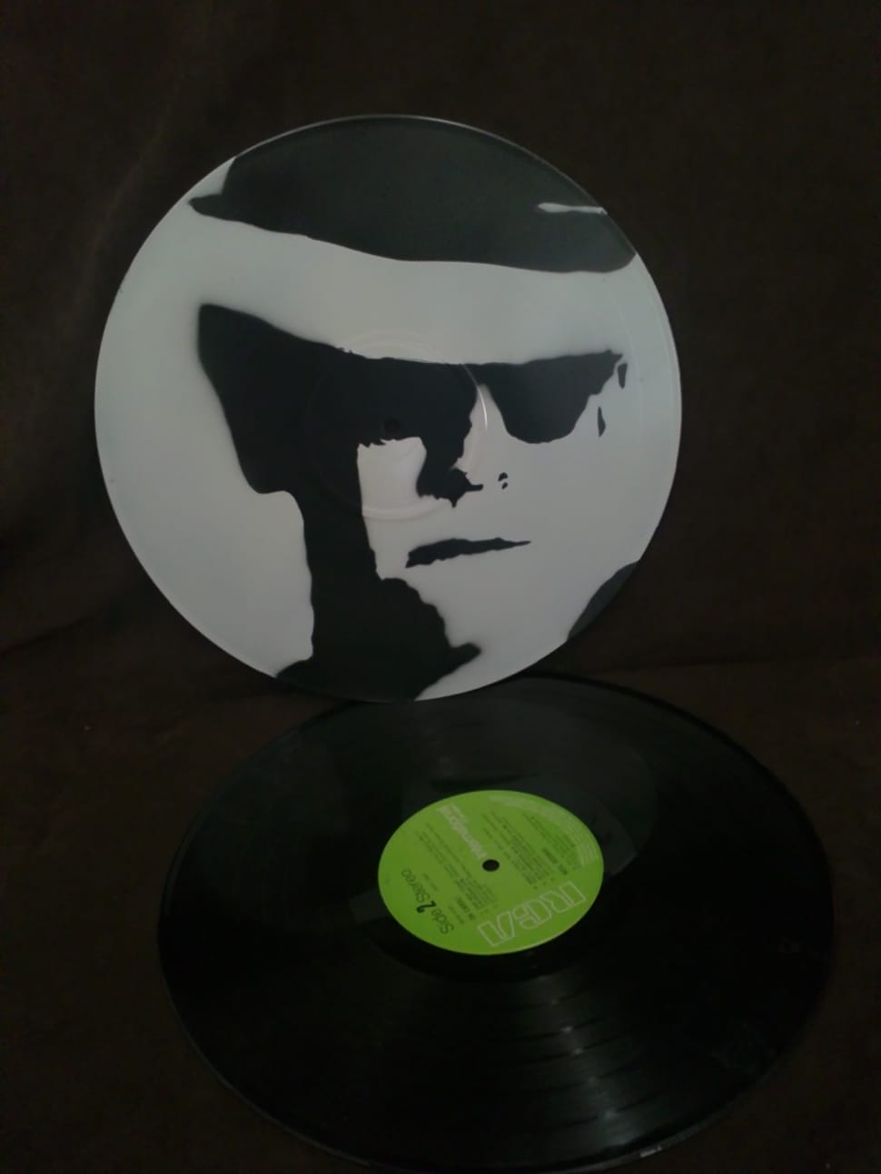 man bust black and white vinyl recorder preview