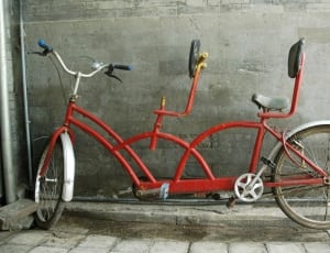 red tandem bicycle thumbnail