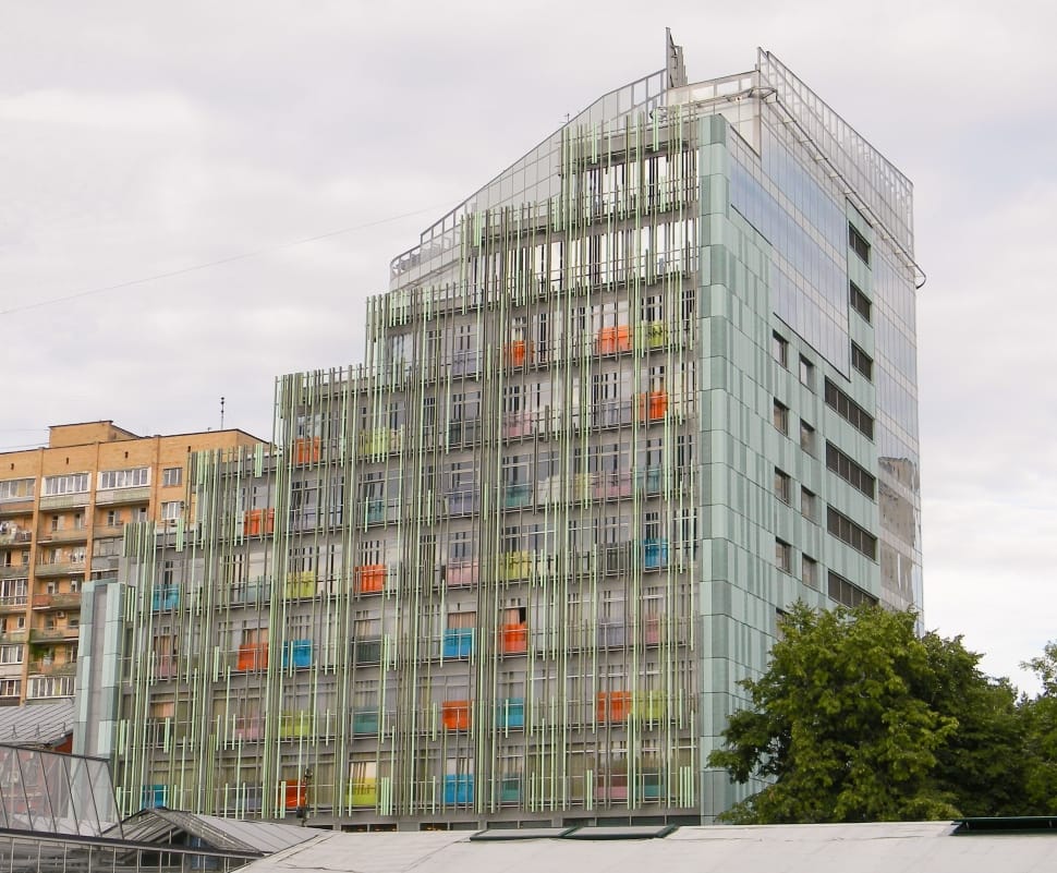 multicolored concrete high rise building preview