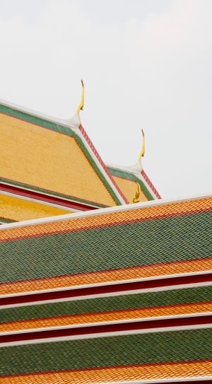 orange and green stripe textile thumbnail