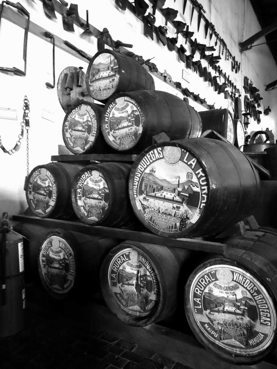 grayscale photography of barrels preview
