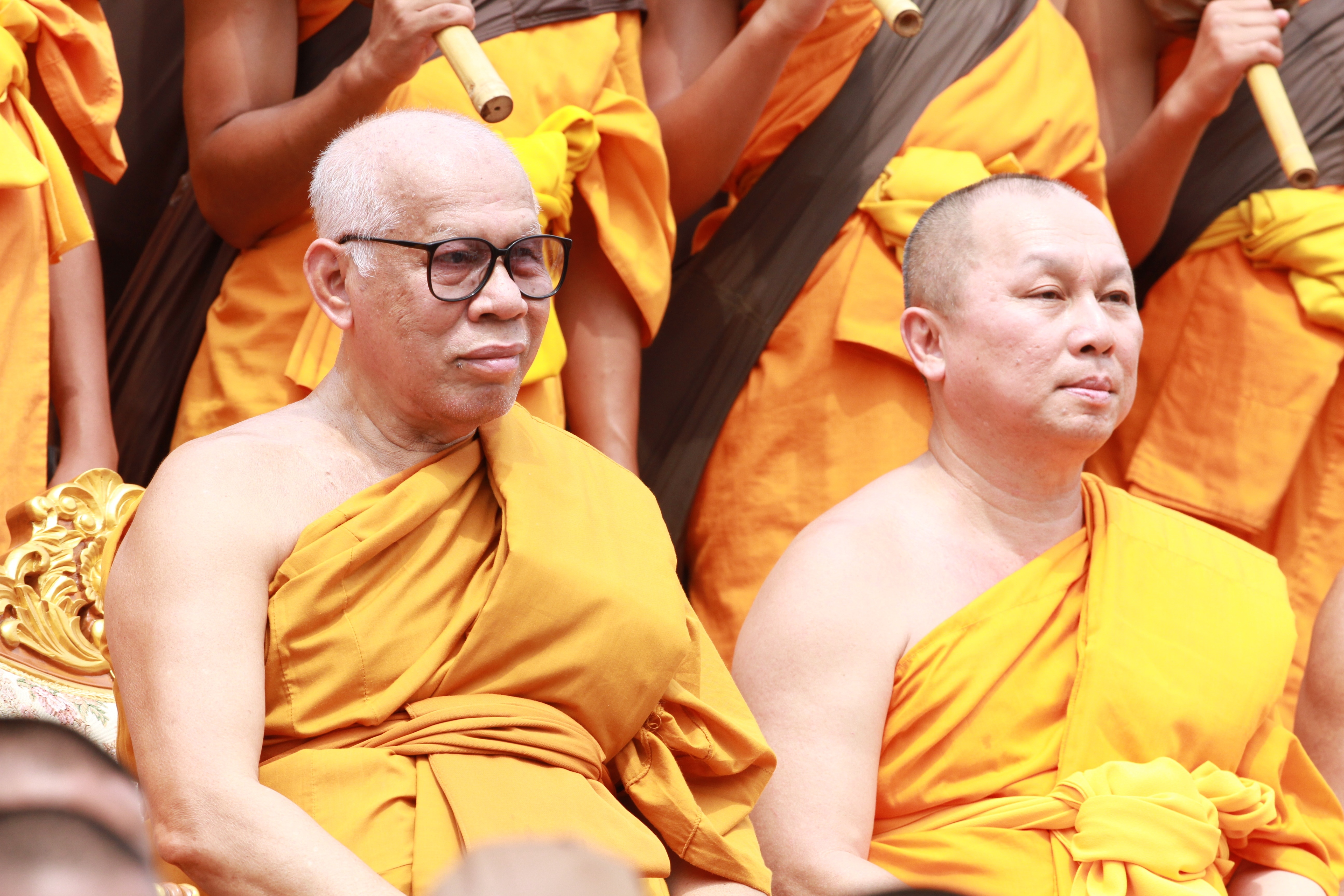 men's yellow monk traditional dress