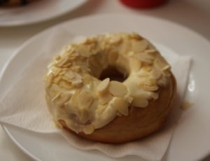 doughnut with cream on top thumbnail