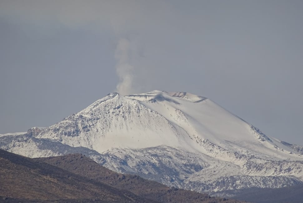 snow covered volcano preview