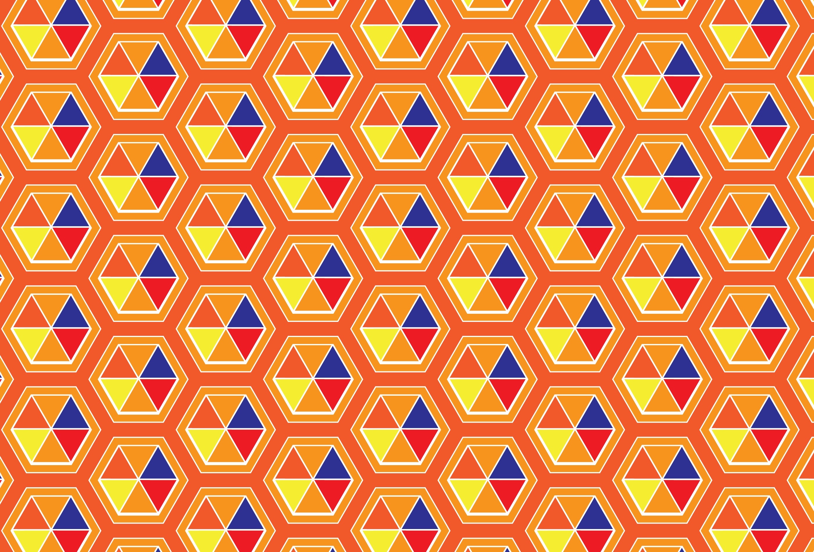 orange blue and yellow graphics