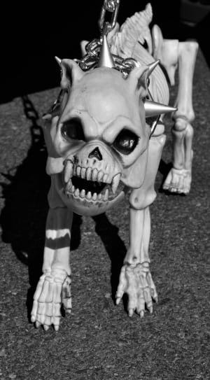 white skull dog figure thumbnail