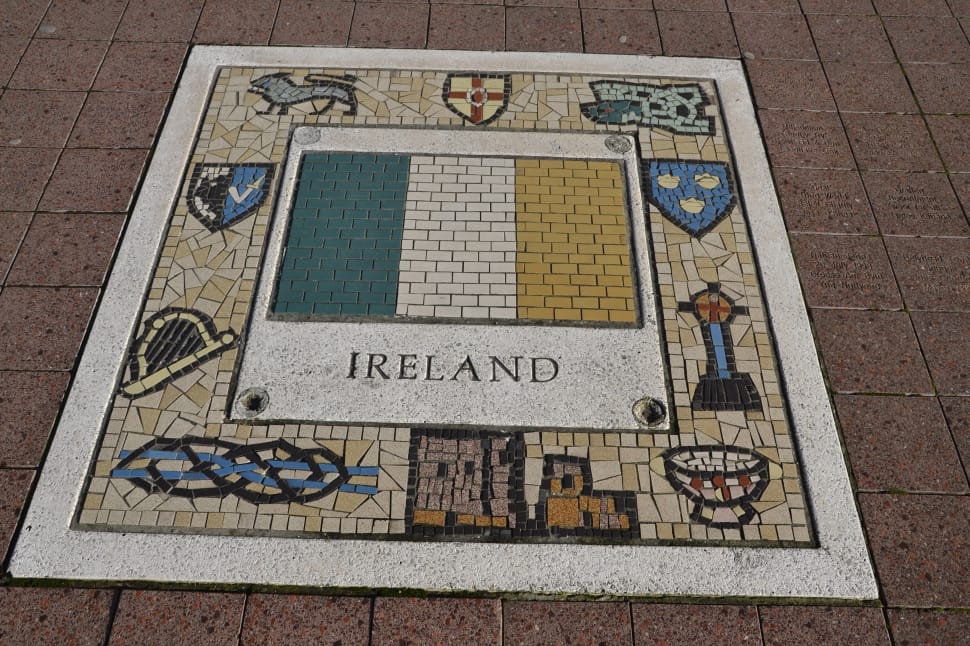 ireland themed ceramic tile preview