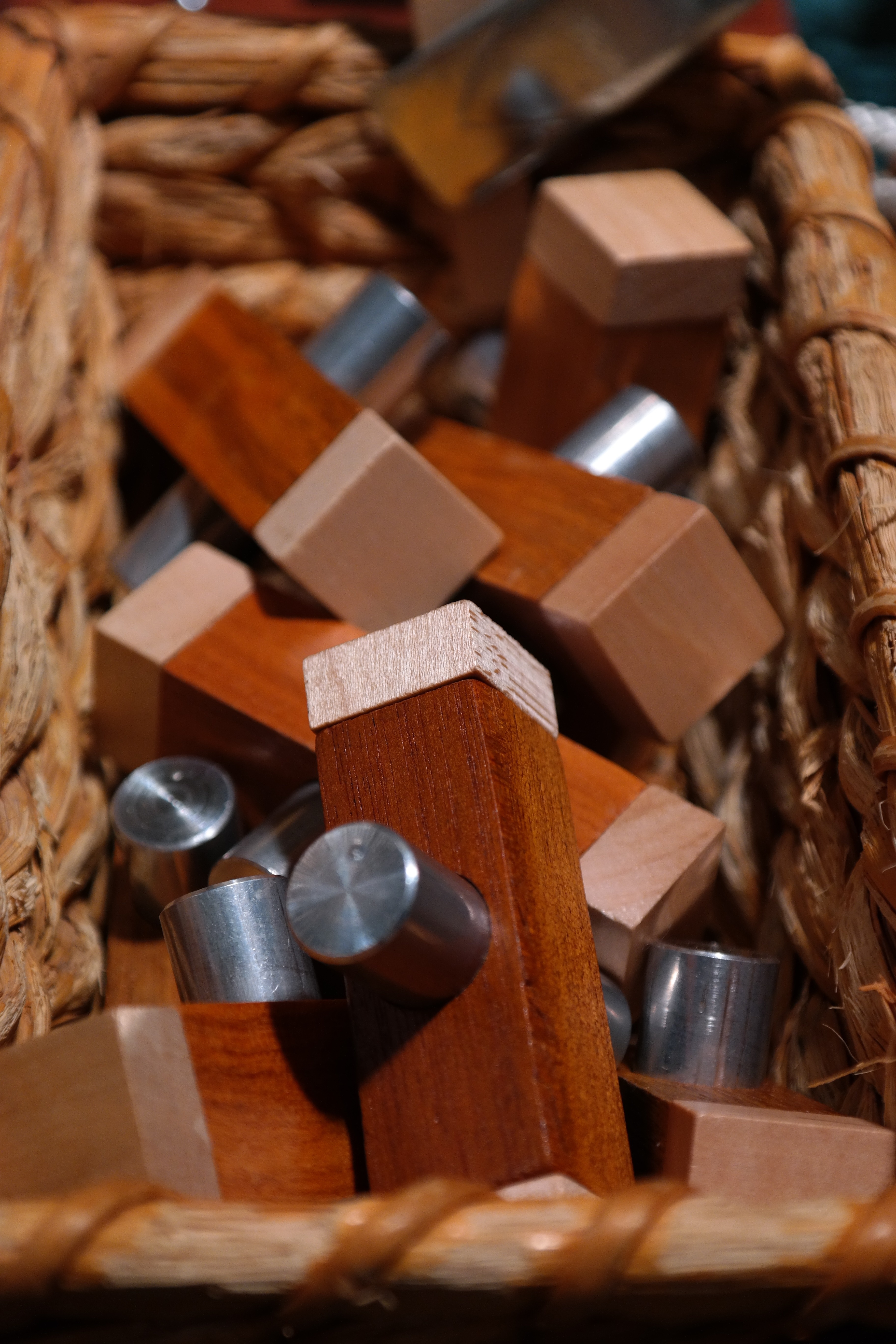 brown rectangular wooden tool