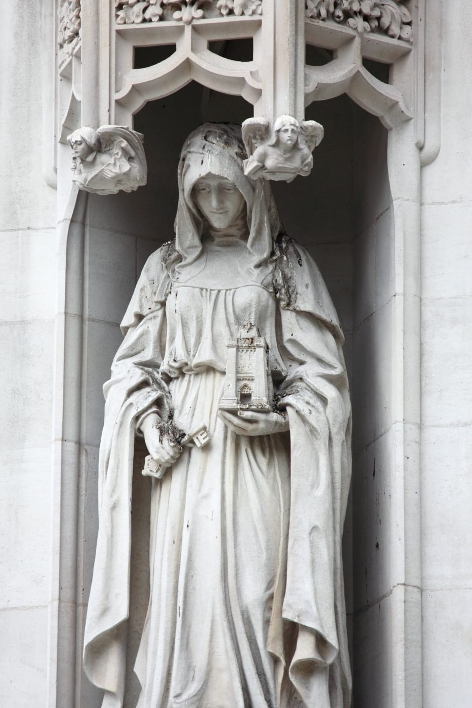 gray concrete religious statue preview