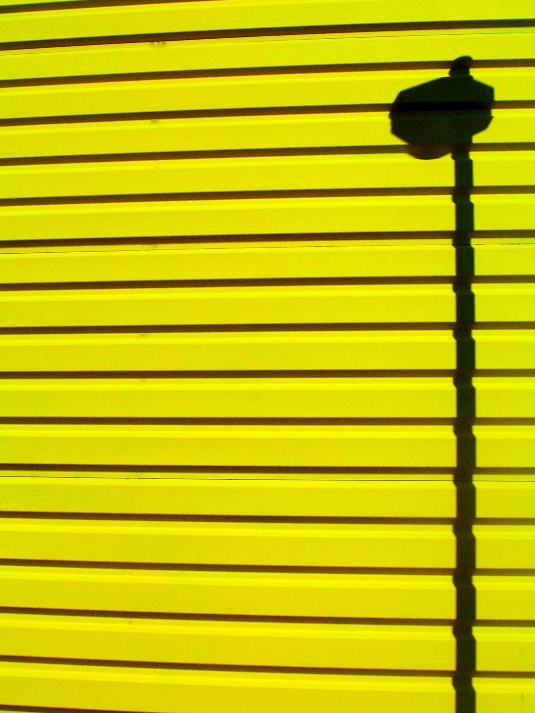 yellow garage roll up door