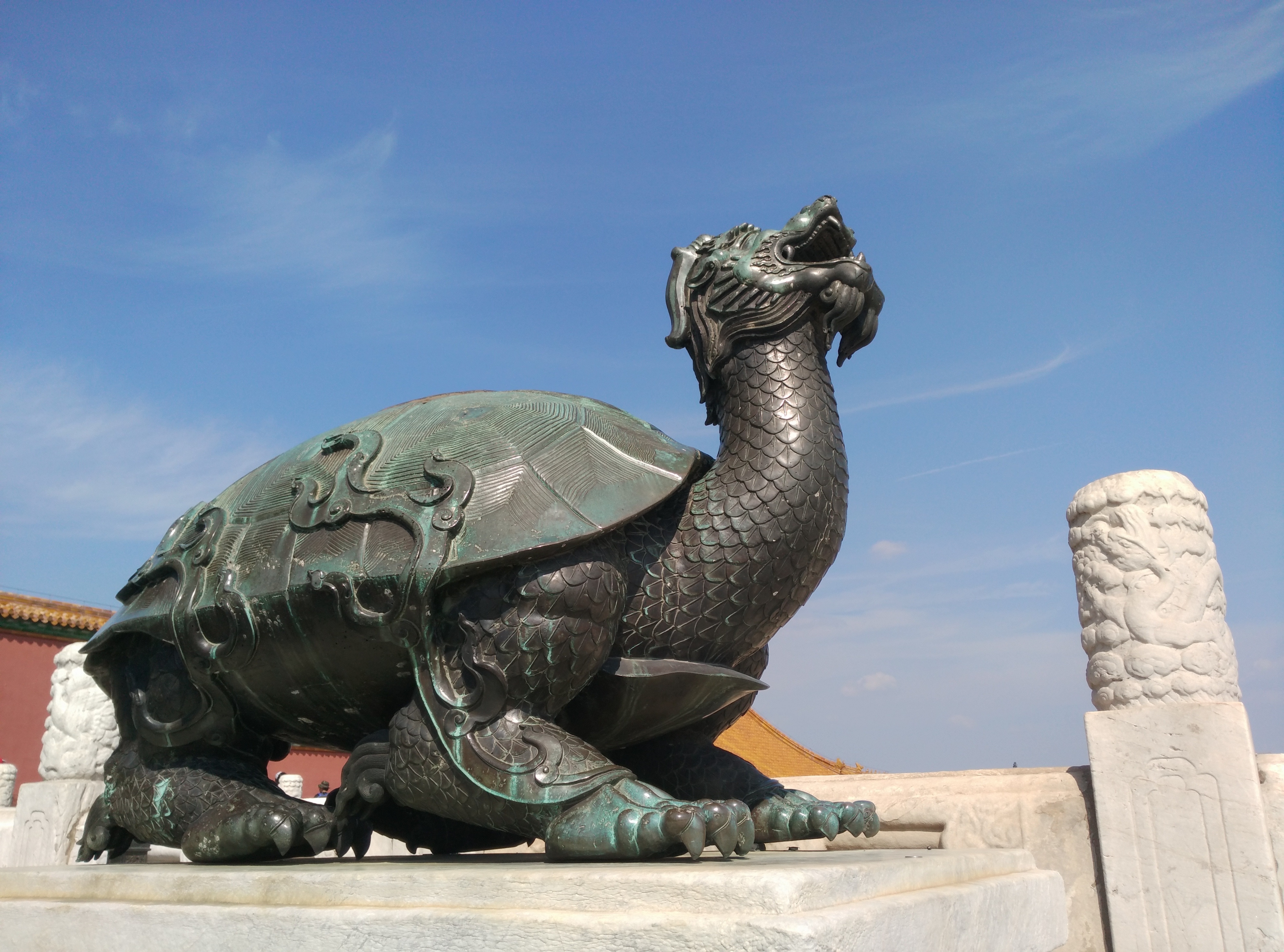 black turtle monument