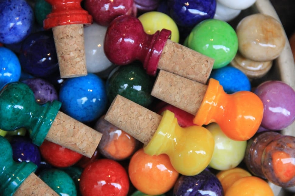 assorted color corks preview