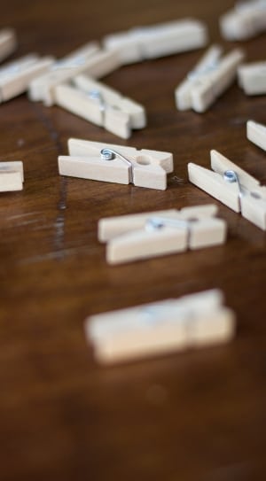 white wooden cloth clips thumbnail