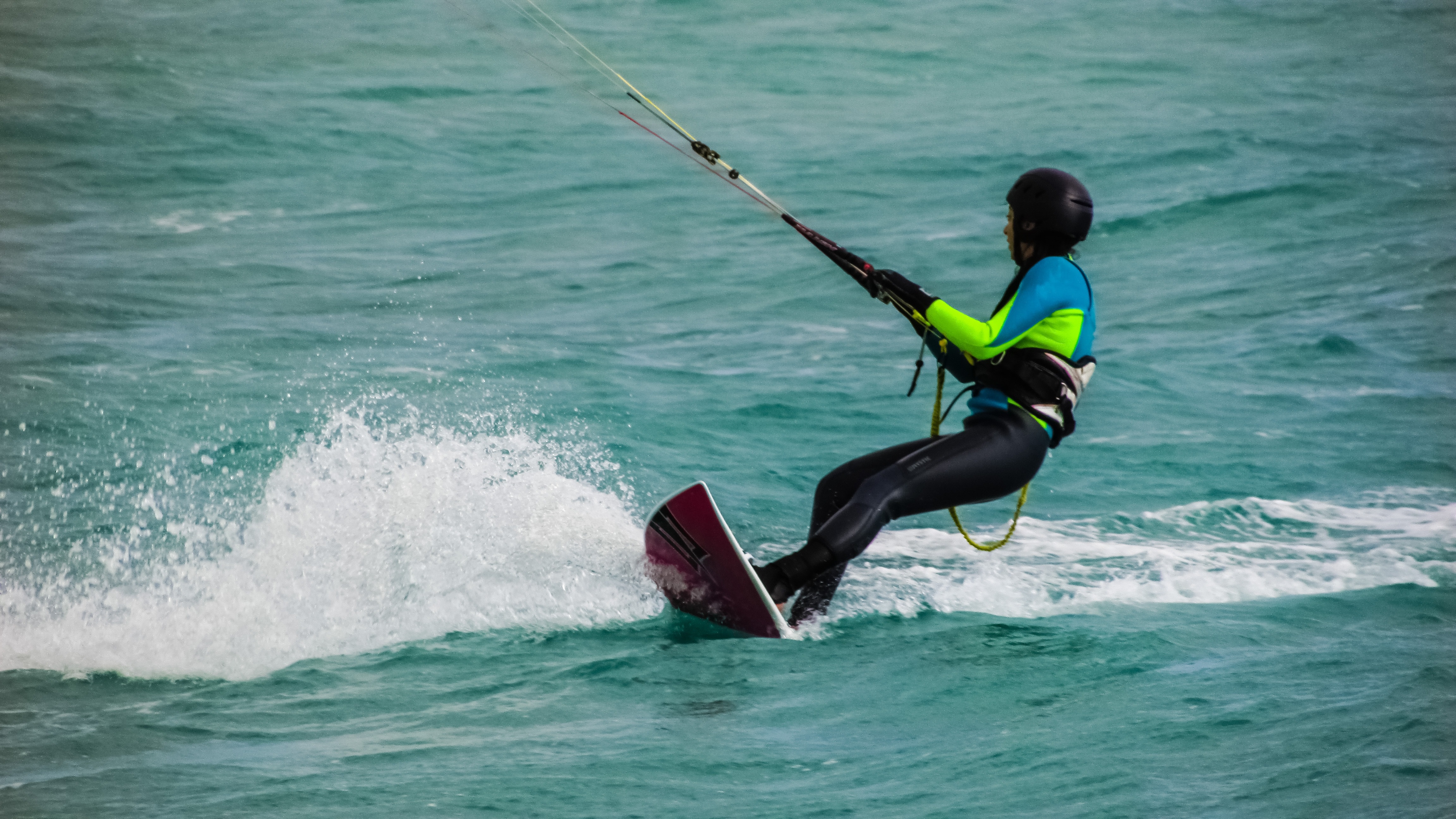 Kite Surfing, Sport, Surfing, Sea, one person, water