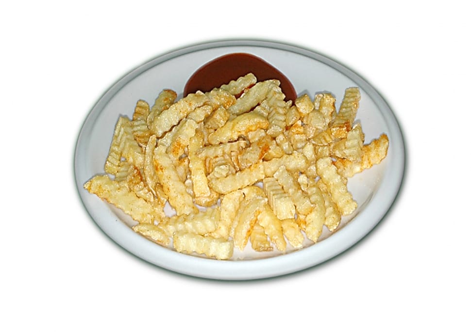 brown fries with ketchup preview