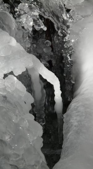 gray scale photo of ice thumbnail