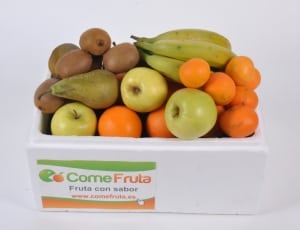 assorted fruits in white container thumbnail