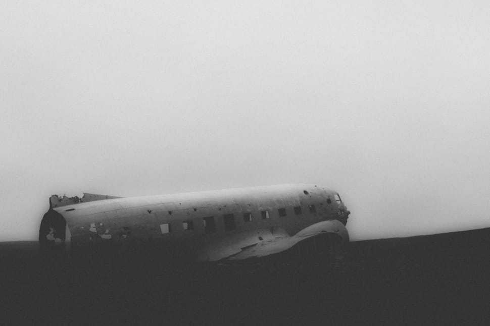 gray scale photo of plane preview