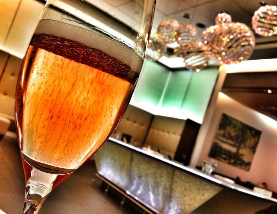 photograph of champagne in champagne glass preview