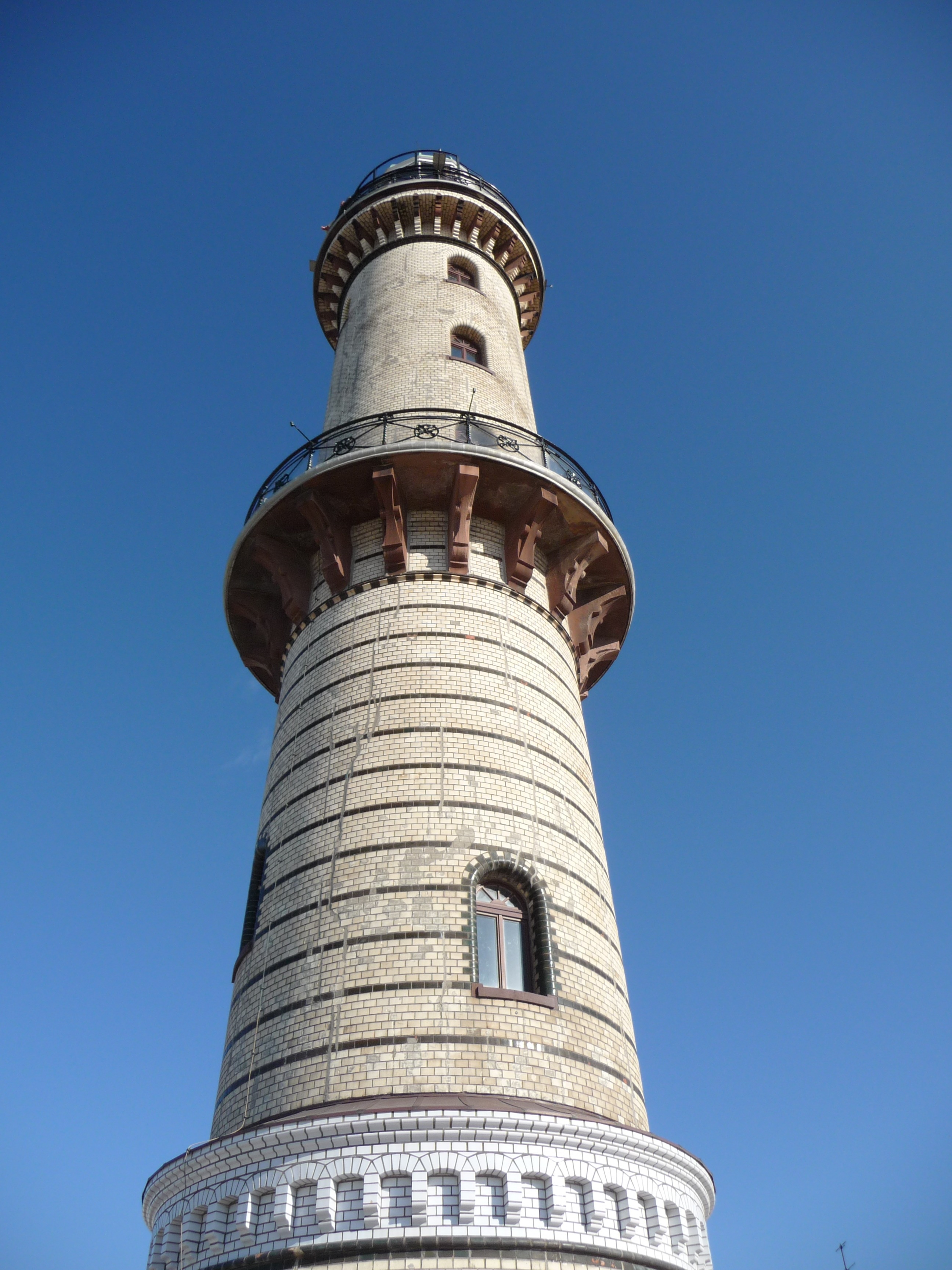 grey bricks lighthouse tower