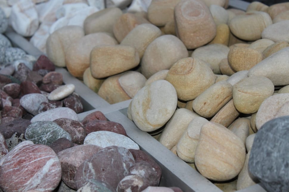 assorted colors of pebble on deck preview