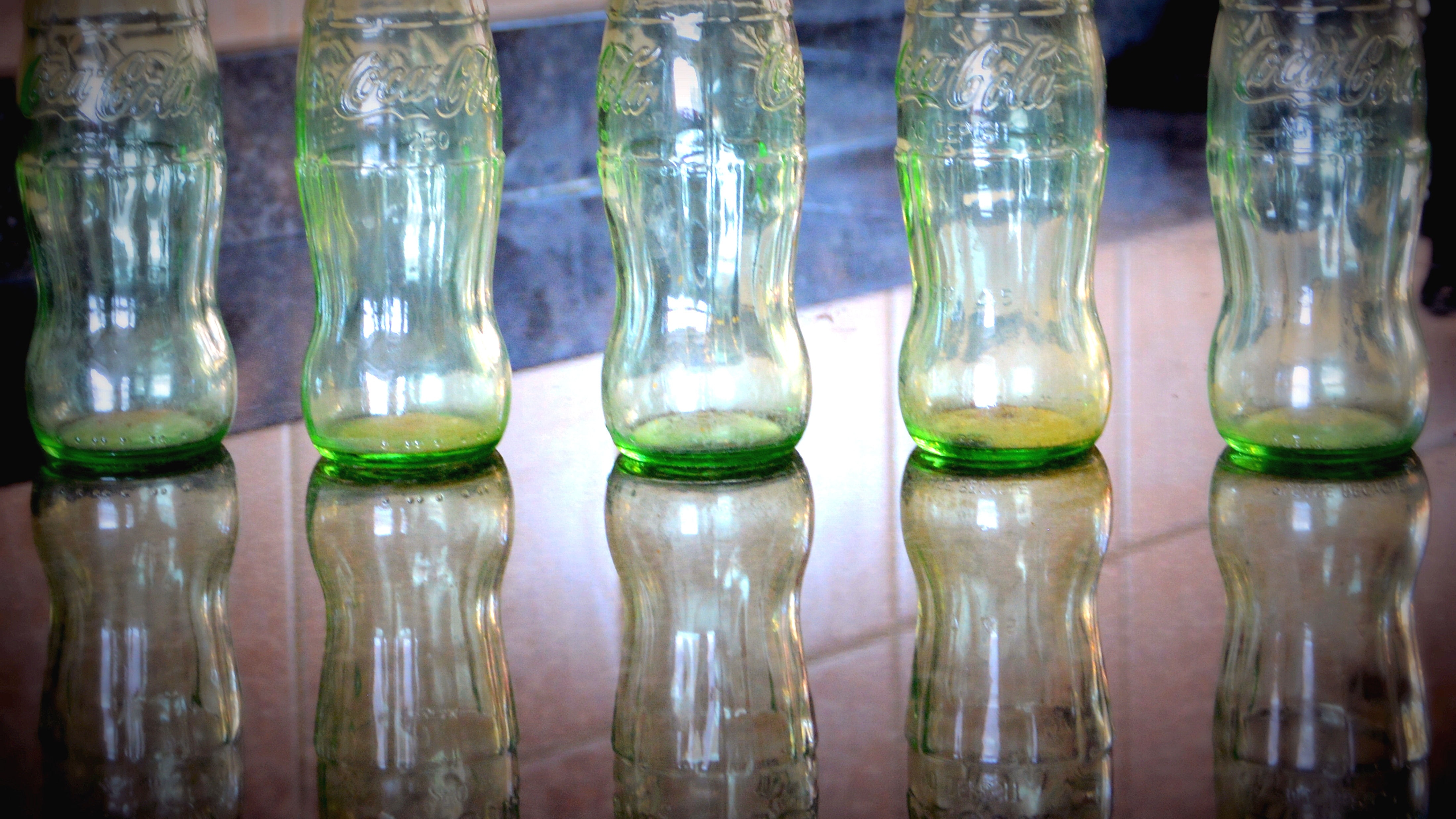 5 clear coca cola glass glass
