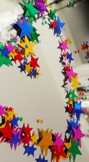 assorted colors star wall decor thumbnail