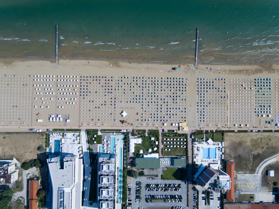 aerial photography of seashore preview