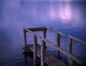 gray and brown wooden dock thumbnail