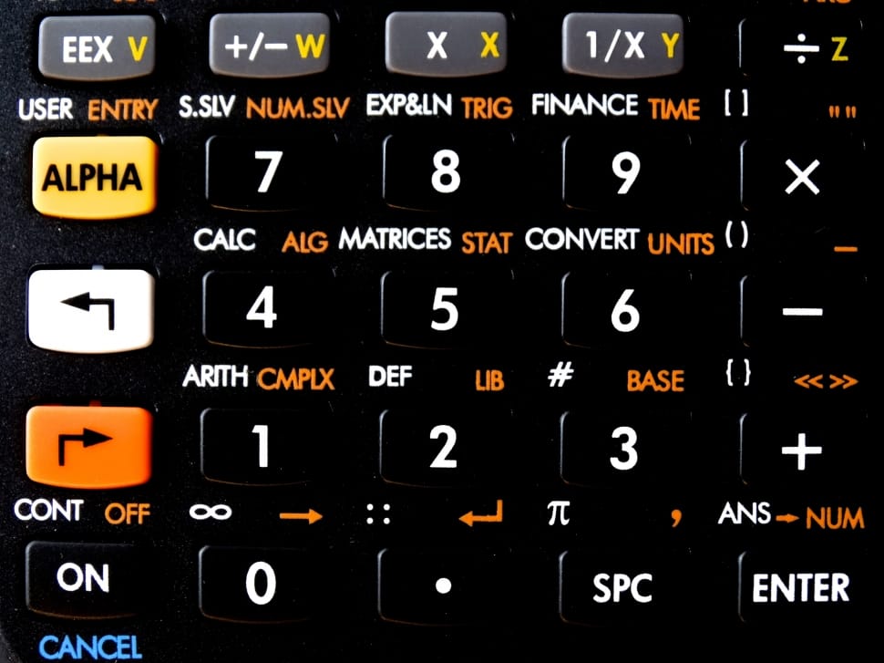 desktop calculator keypad preview