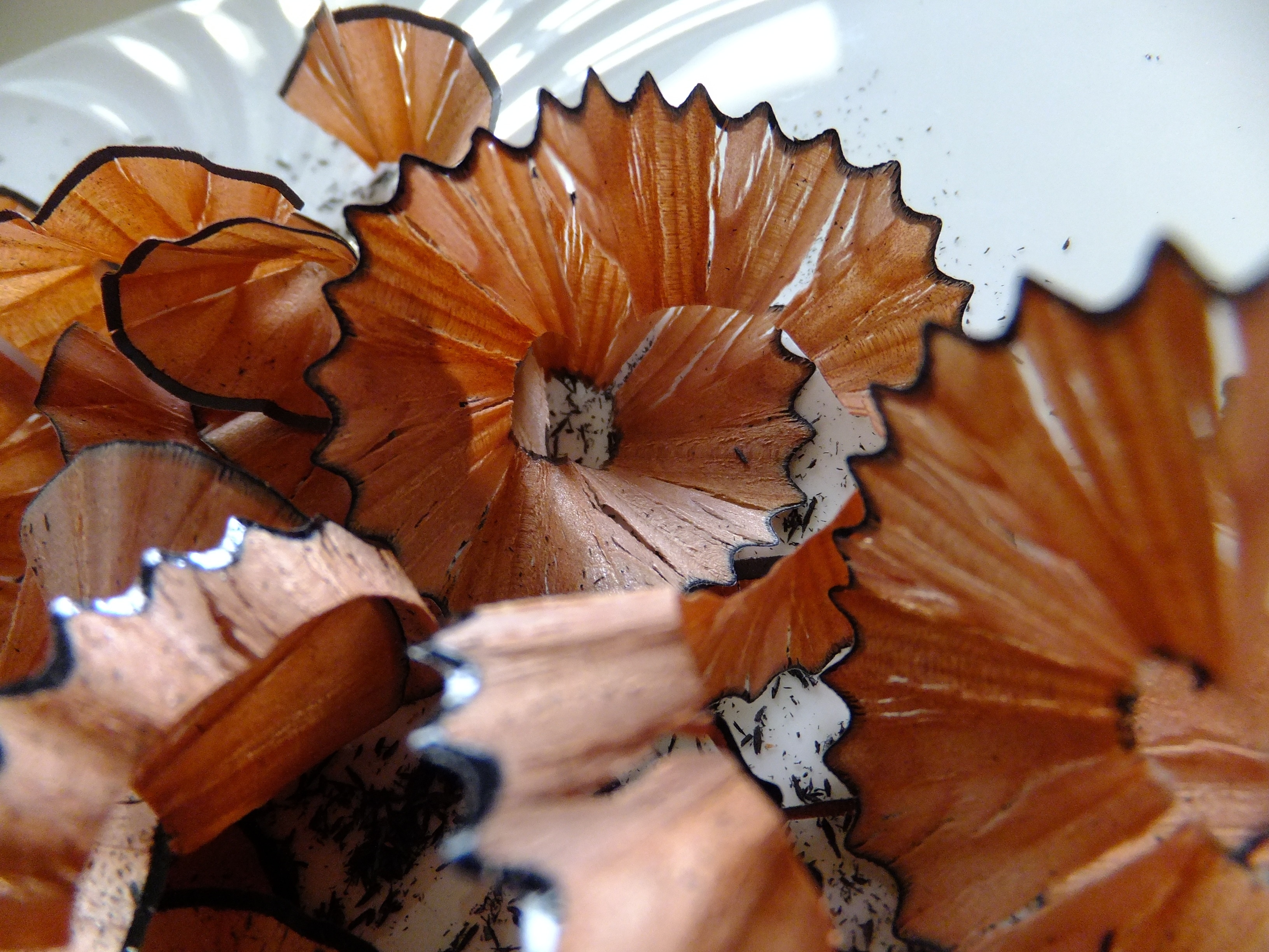 brown pencil residue