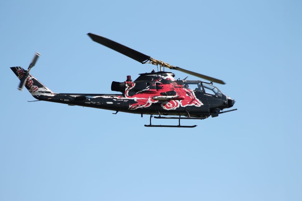 black red red bull helicopter preview