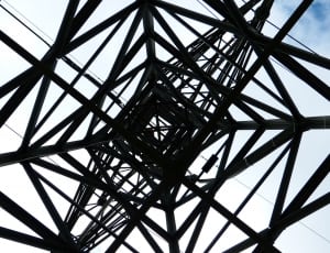 black metal electric tower at daytime thumbnail
