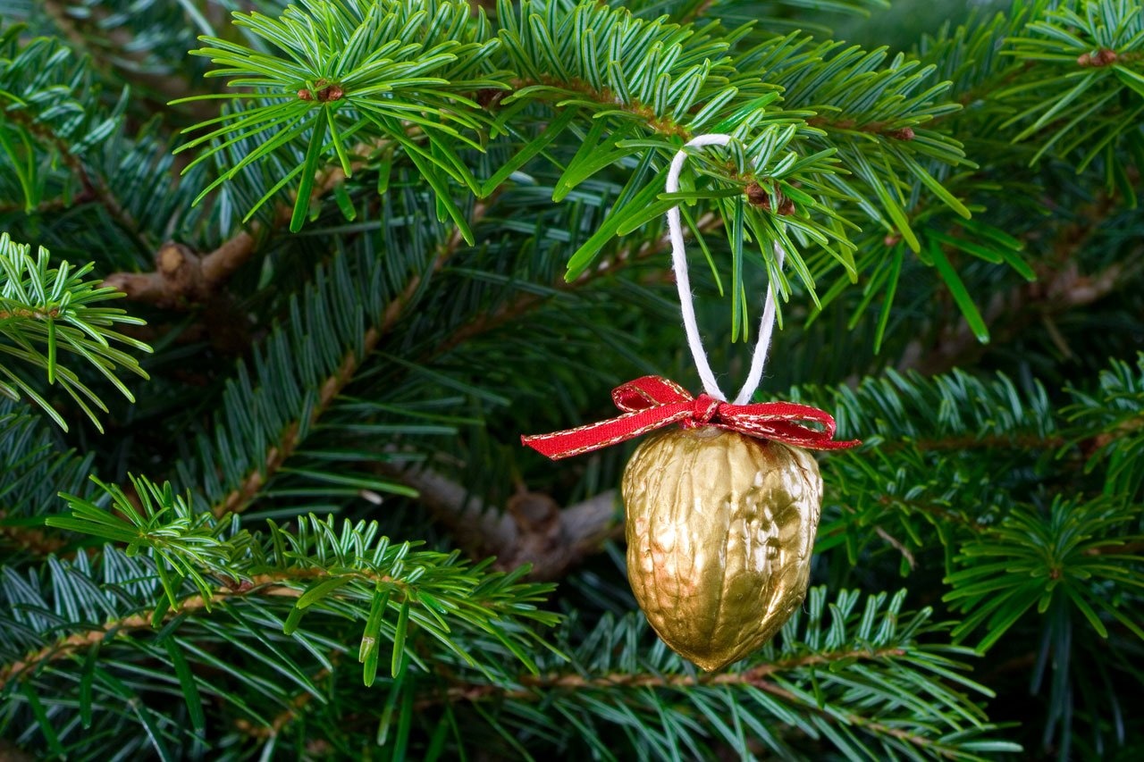 brown christmas tree ornament