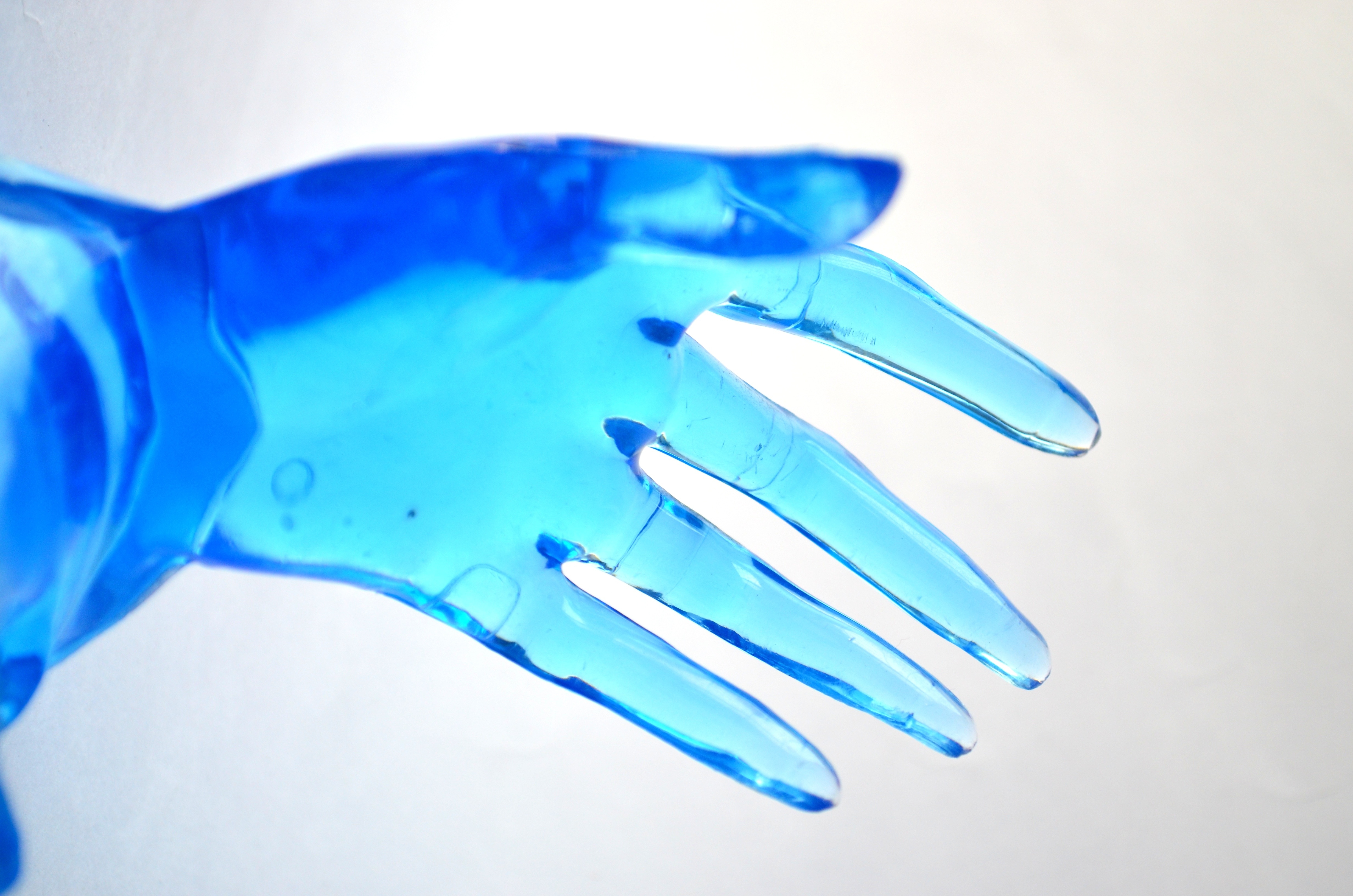 blue glove