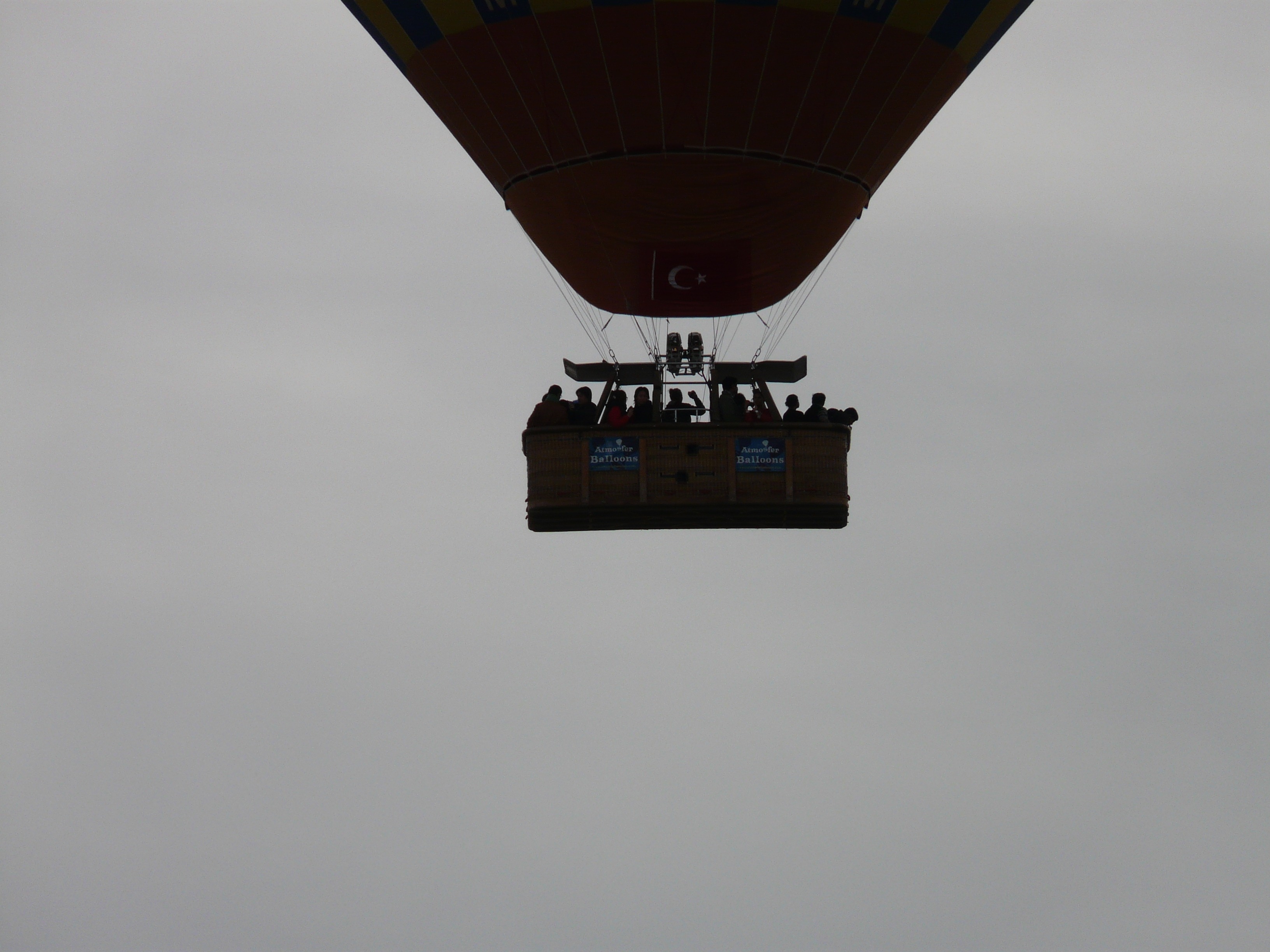 silhouette hot air balloon