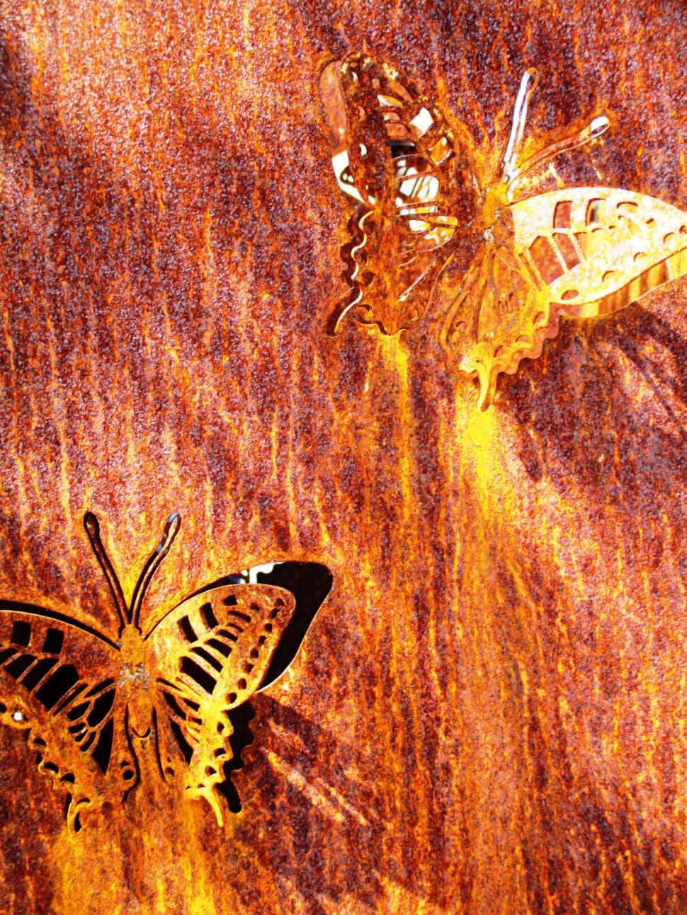 2 brown butterflies decor preview